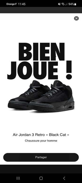 AIR JORDAN 3 BLACK CAT