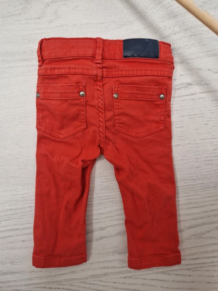 Jean rouge jacadi 12m - photo numéro 3