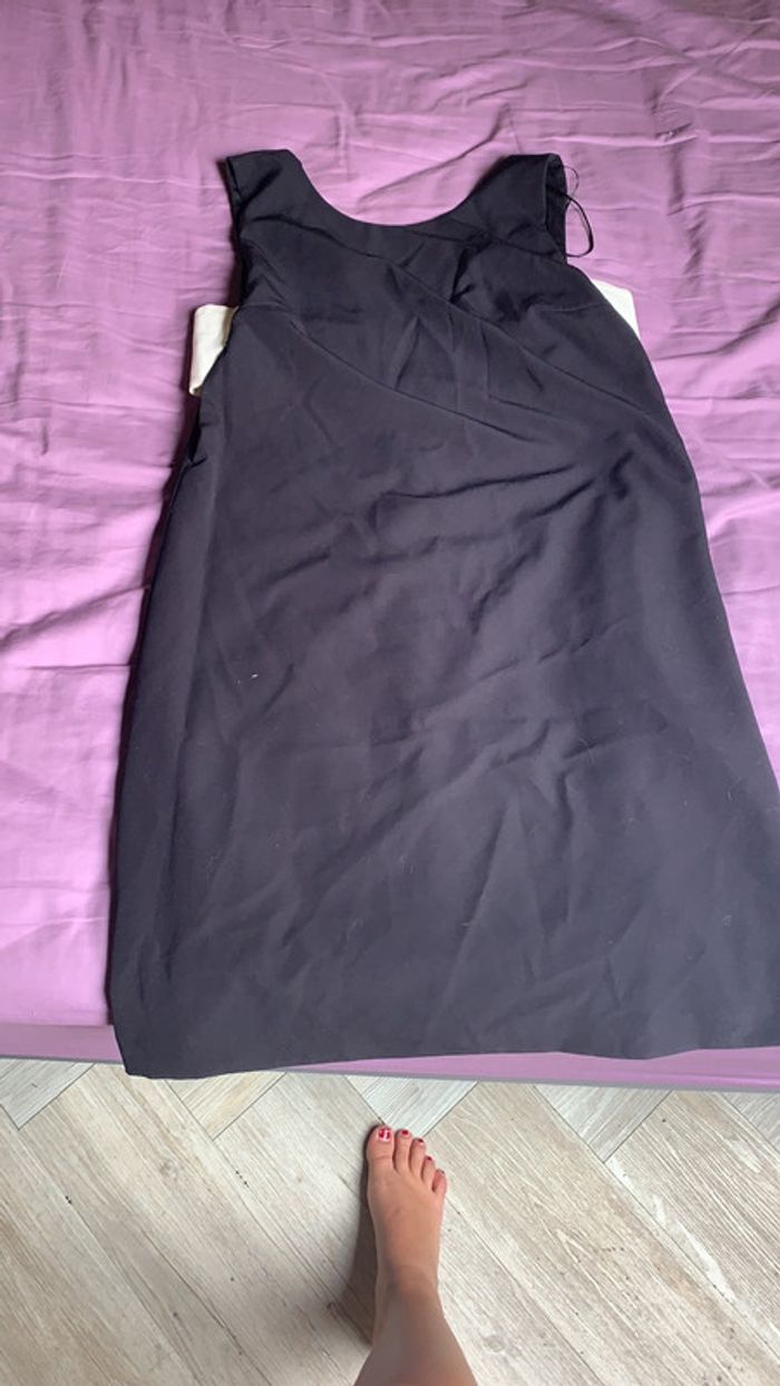 Robe noir Zara bandeau blanc