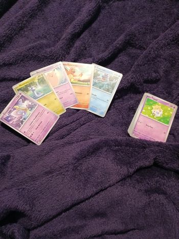 Lot n°6 cartes pokemon 