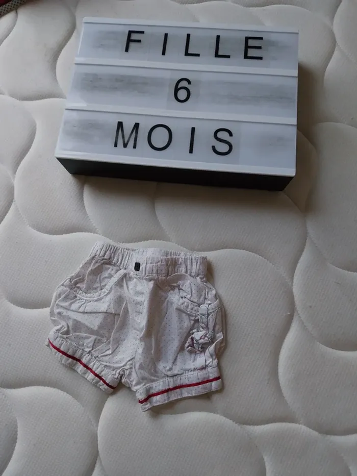 Short fille 6 mois