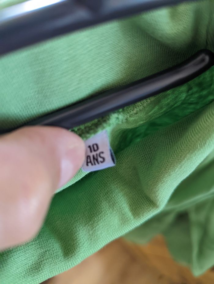 Sous pulls vert enfant 10ans - photo numéro 3