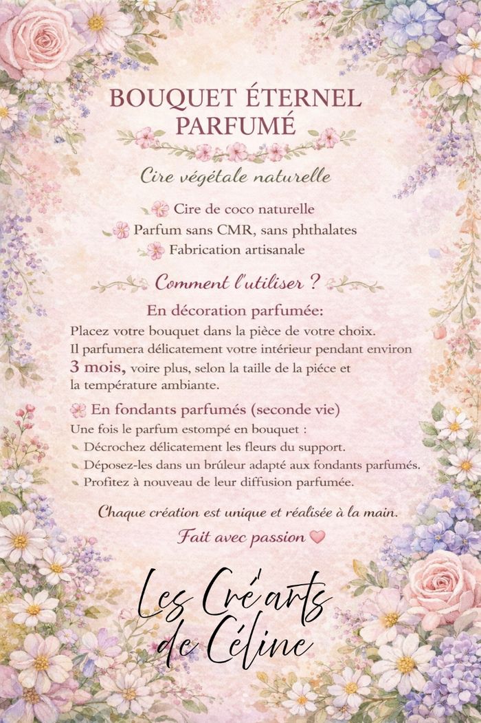 Décoration fleurie / Fausses fleurs / Petit Bouquet éternel - photo numéro 6