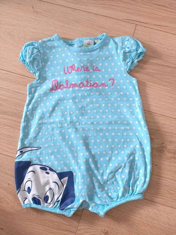 Combi courte Disney Dalmatien - Taille 12 mois