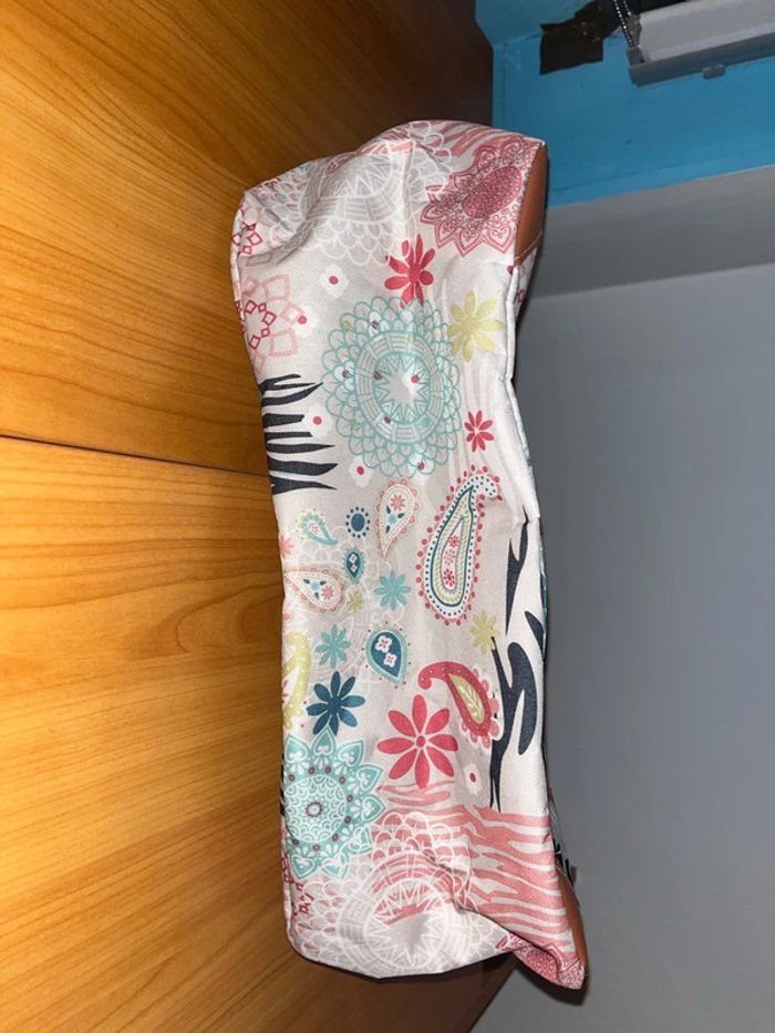 Sac à mains blanc avec motifs coloré (grand) - photo numéro 4