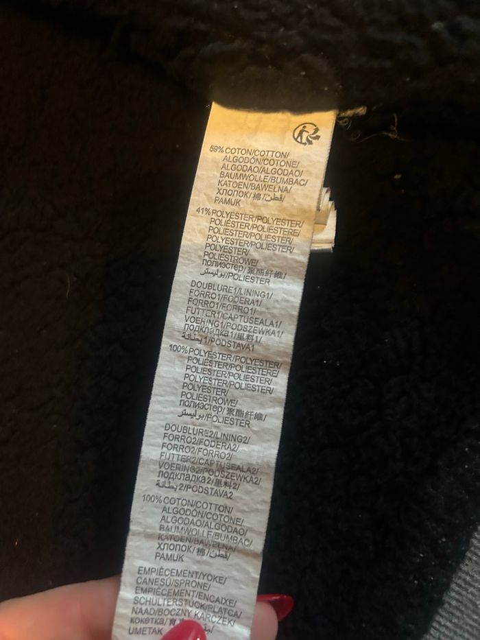 Gilet CHAUD à capuche garçon TRÈS BON ÉTAT taille 8 ans couleur gris - photo numéro 8