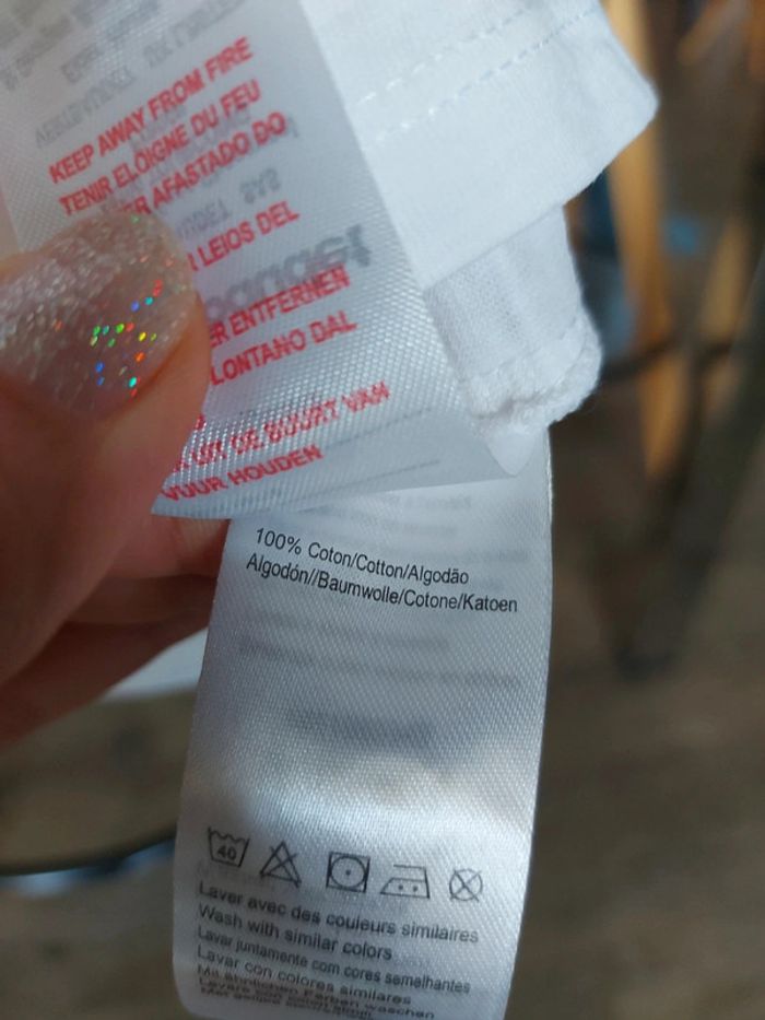 Tee-shirt avec broderie anglaise blanc Vertbaudet - photo numéro 13