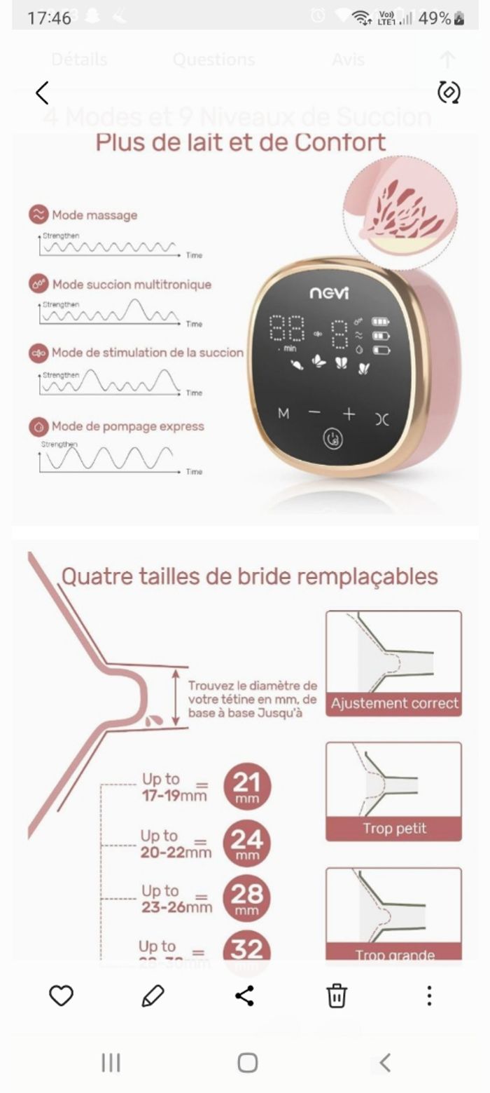 Tire laits double neuf - photo numéro 3
