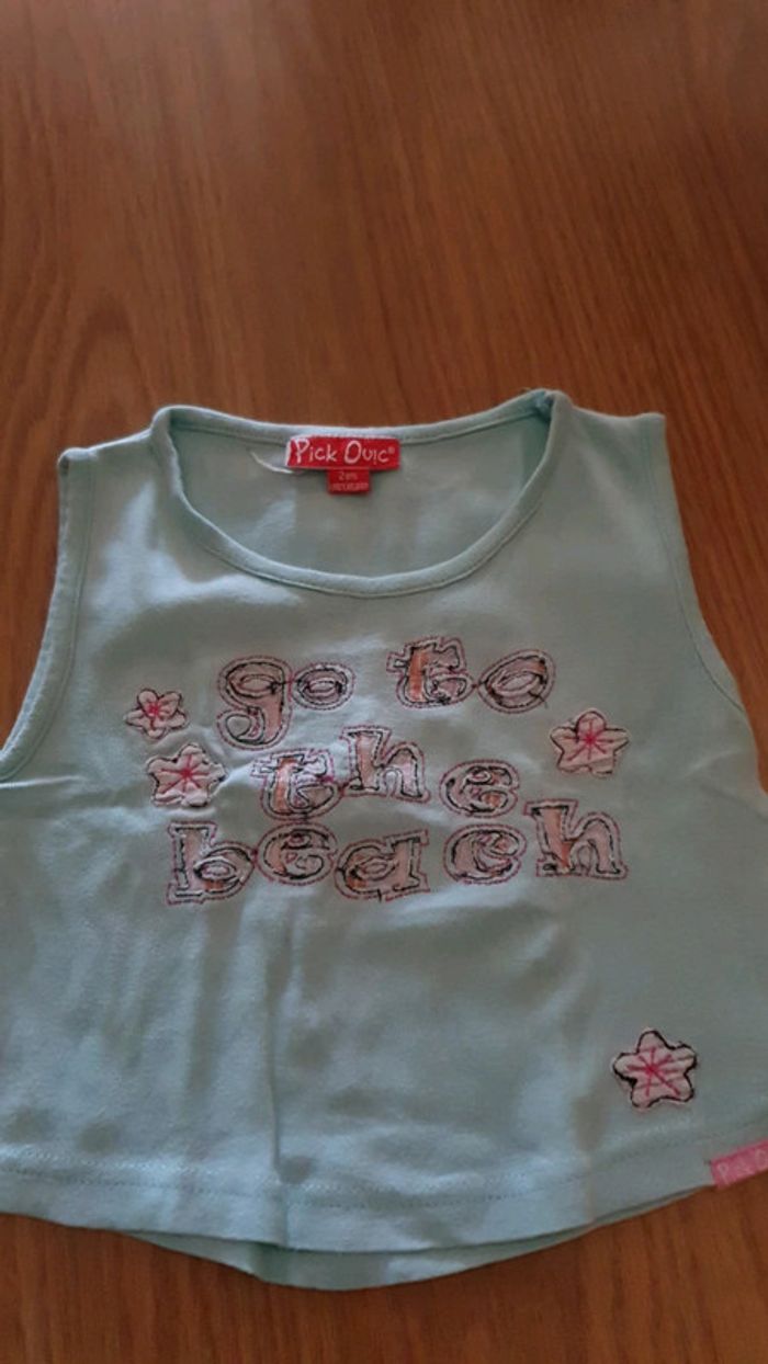 débardeur pick ouic 2 ans