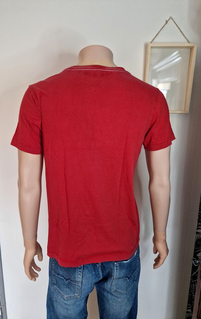 Tommy Hilfiger T-shirt Rouge Ajusté Homme S Vintage - photo numéro 3