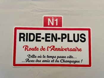 Plaque Route de l'Anniversaire