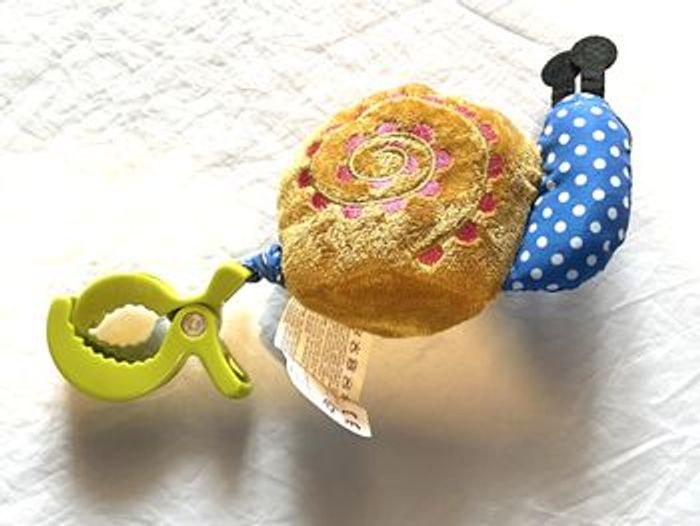 Petit Escargot Marron Mobile Pince Verte Animal Faune Peluche Petits Enfants Bébés - photo numéro 6