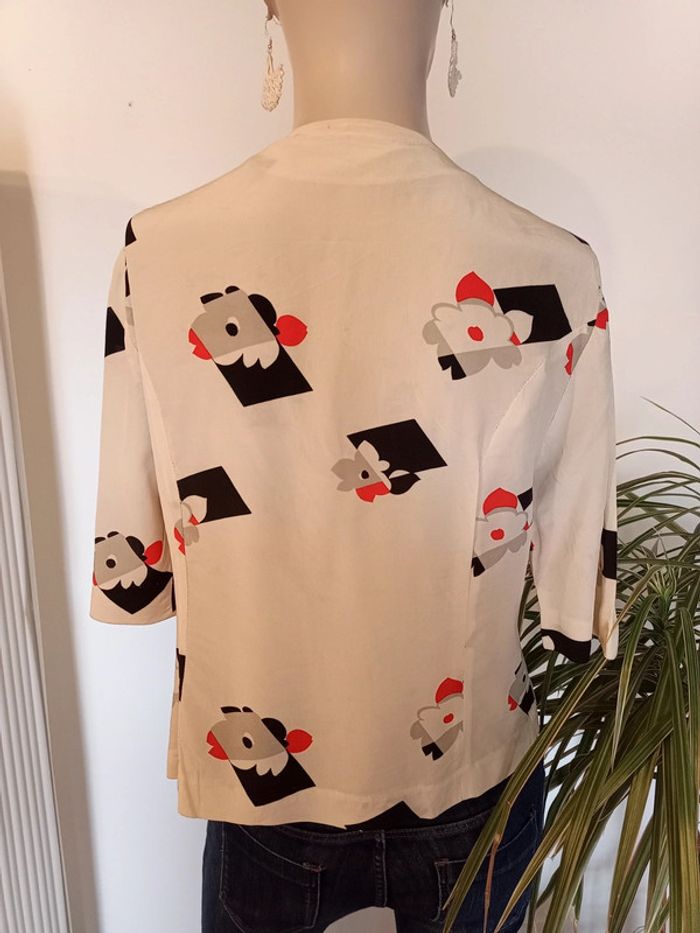 Très jolie blouse vintage en soie 🥰 - photo numéro 2