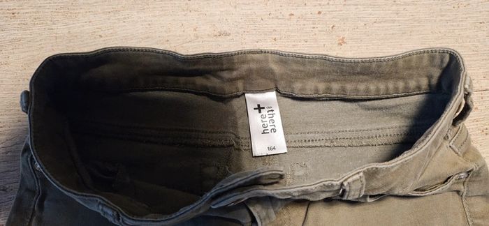 Pantalon fille stretch kaki, C&A, 164 (14ans) - photo numéro 5