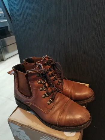 Bottines Marron cuir San marina