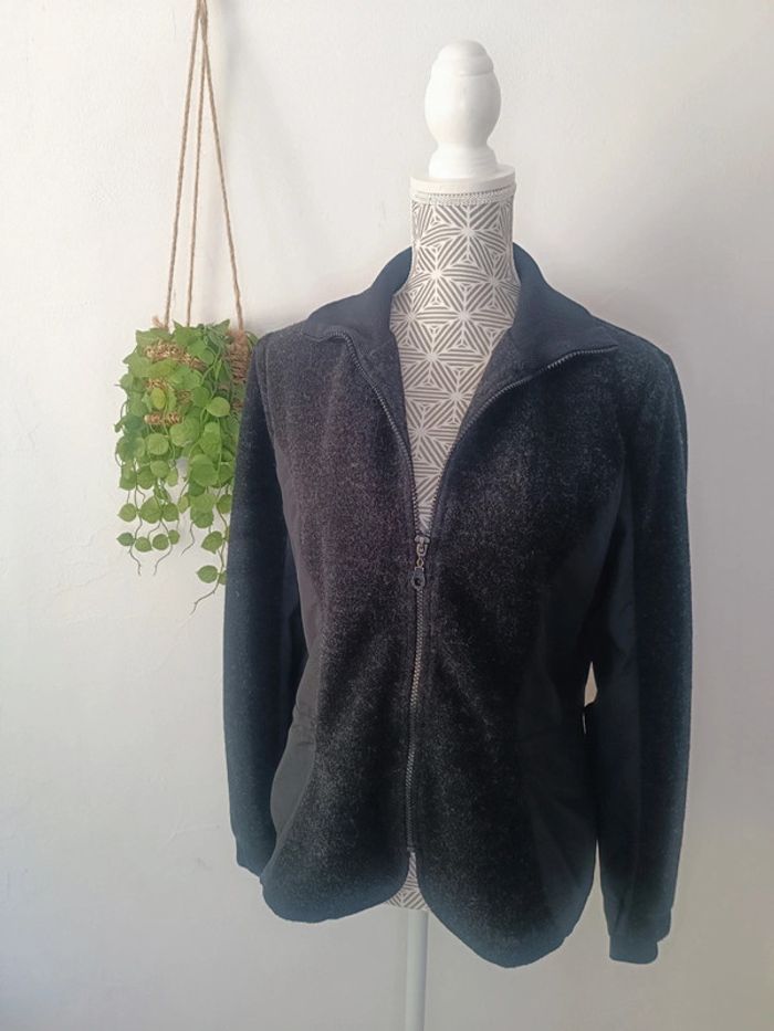 🌸 Jolie Veste Bi matière taille XL