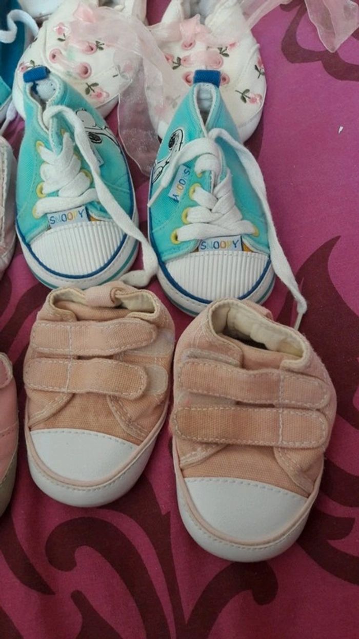 Lot 8 paires chaussures bébé - photo numéro 5