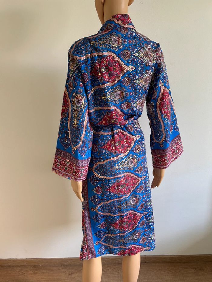 Robe mi longue neuve en soie Trebol taille S/M - photo numéro 8