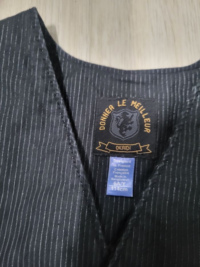 Lot 1 chemise et 1 gilet de costume 6 ans okaïdi - photo numéro 2