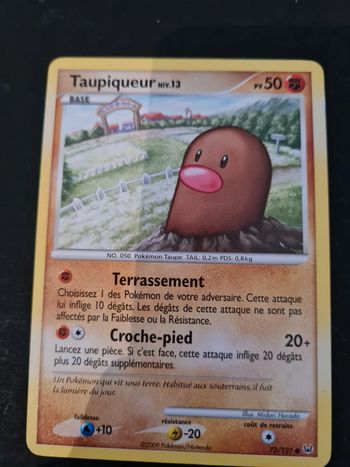 Carte pokémon Taupiqueur 72/127