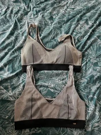 Lot de 2 brassière rayé
