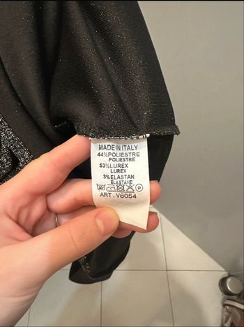 Robe à paillettes grises