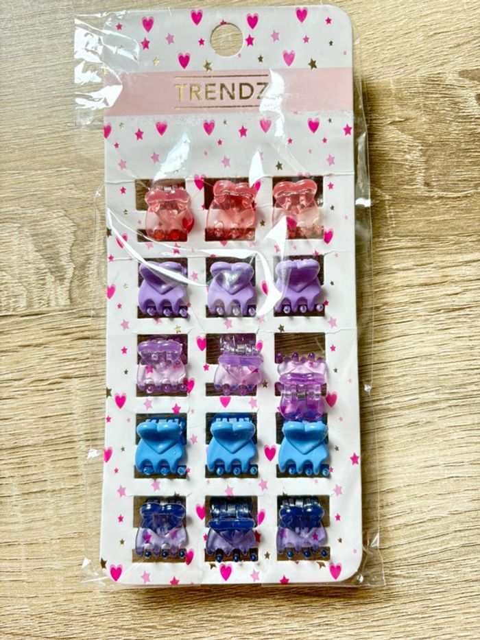 Petites pinces à cheveux colorés enfant