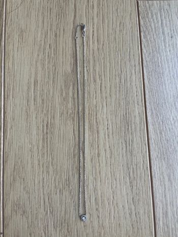 Collier argent solitaire zirconium