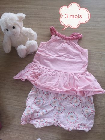 Ensemble short noukie's et débardeur rose
