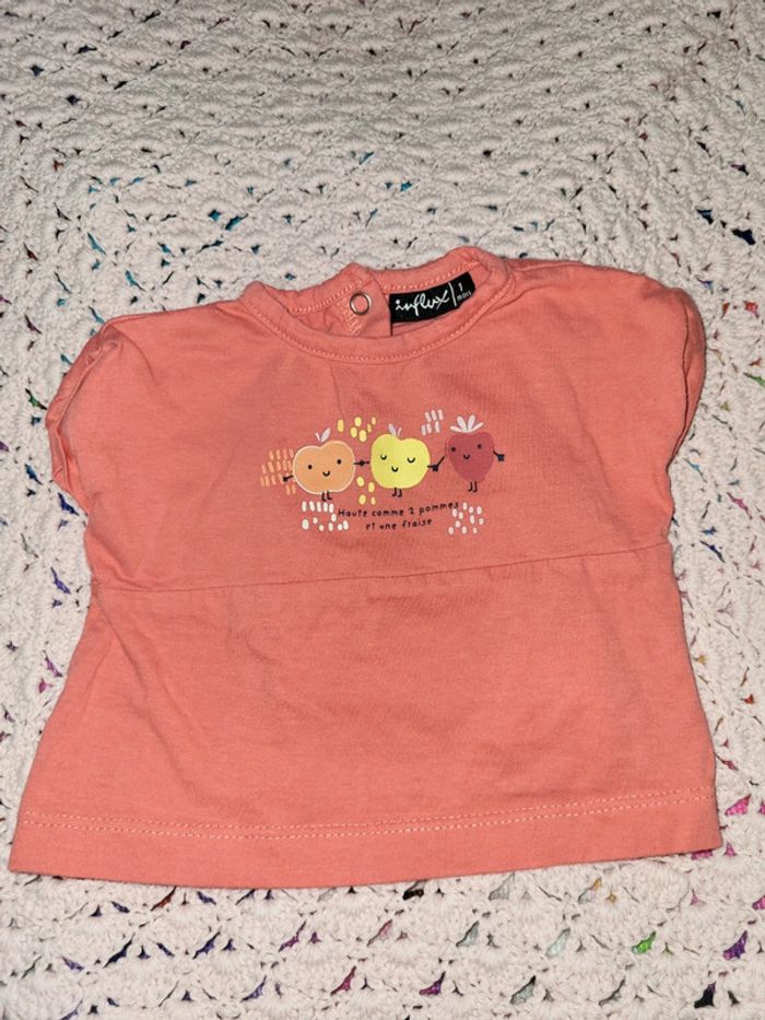 Tee-shirt manche courte 1 mois - photo numéro 2