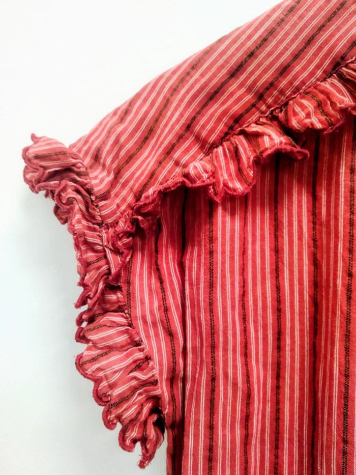Blouse rouge Cyrillus t 36 - photo numéro 3