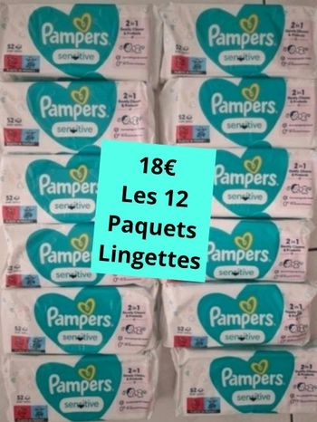 Lingettes pampers ×12
