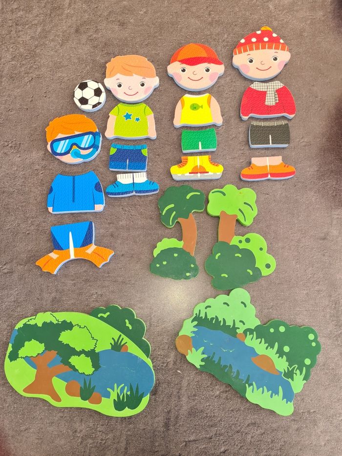 jouets en mousse pour le bain