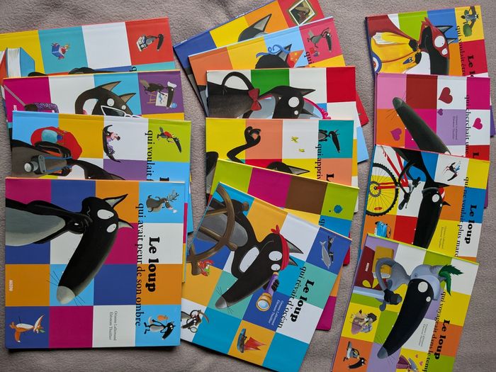 Lot de 14 livres Le Loup Auzou