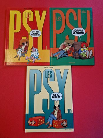 Lot de 3 bd les psy