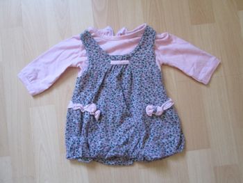 Ensemble robe + tee shirt bebe fille 6 mois boite a malices