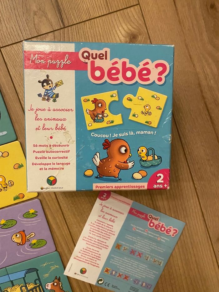 Jeux éducatifs oxybul puzzle 2+ animaux - photo numéro 2