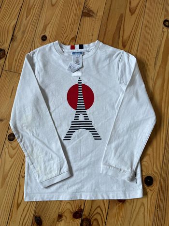 Tee-shirt blanc Jacadi 8 ans