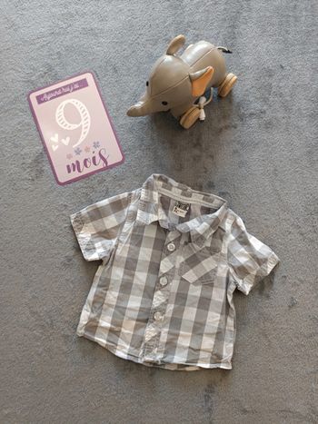 Chemise manches courtes chemisette 9 mois