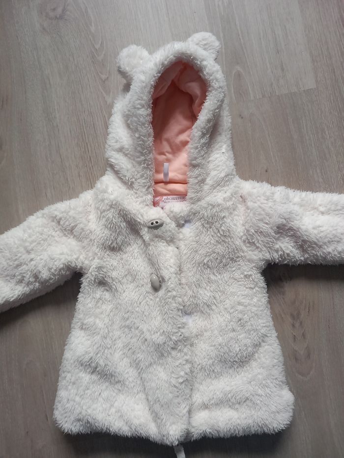 Manteau blanc capuche Orchestra 6M