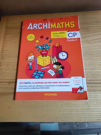 Livre d'école archimaths cycle 2 cp