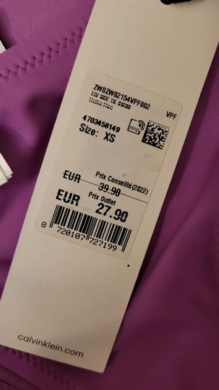 Bas de maillot de bain calvin klein - photo numéro 4