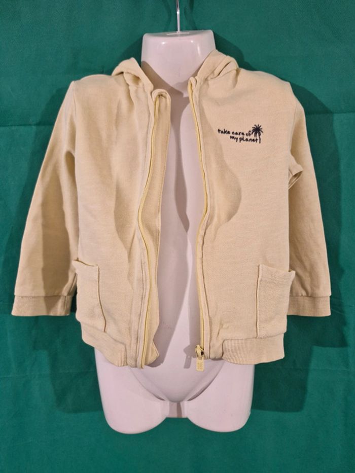 Gilet à capuche zippée 36 mois (90-97 cm) Kiabi - photo numéro 2