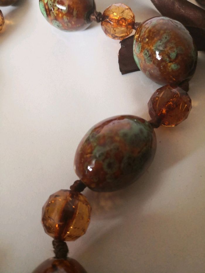 Sautoir marron - photo numéro 3