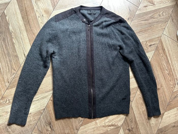 Cardigan Zippé ZAC Black Edition - Laine d'Agneau - Gris Anthracite - photo numéro 4