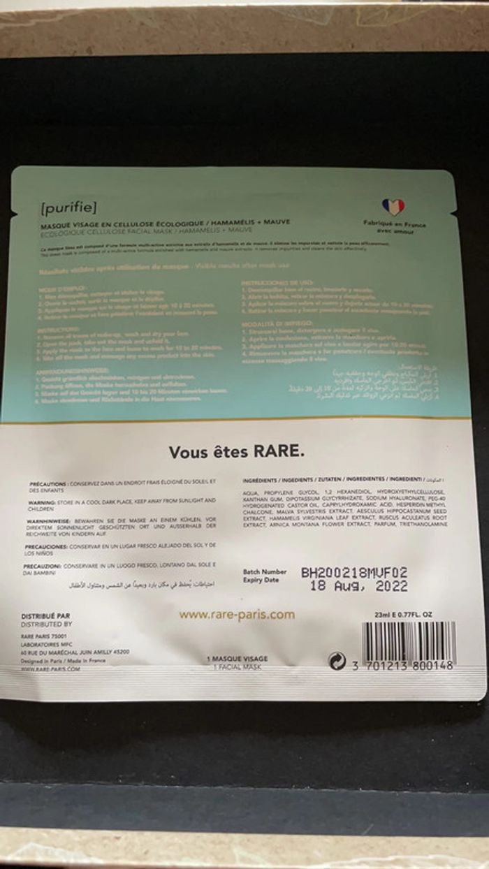 Masque visage purifiant - photo numéro 2