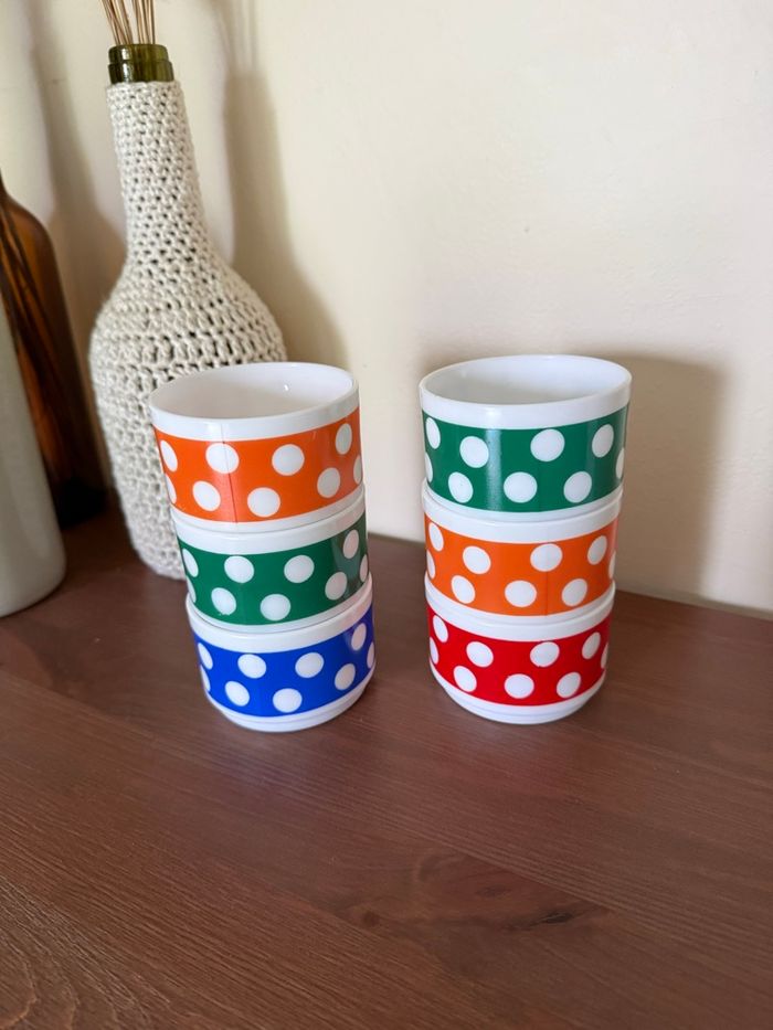 Tasses Polka - Vintage - photo numéro 5