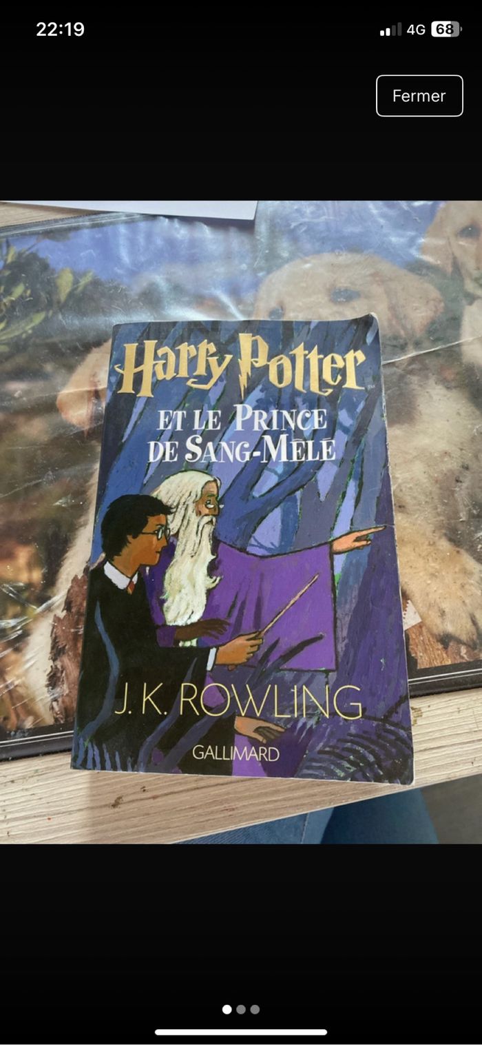 Livré Harry potter et le prince de sang mêlé
