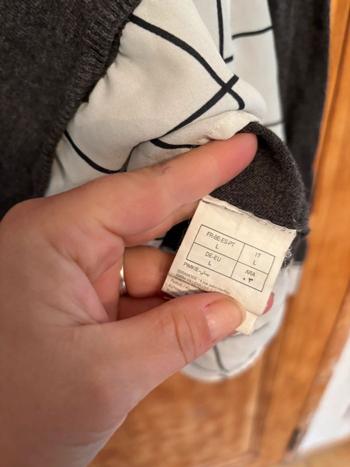 Pull effet chemise dessous - photo numéro 3