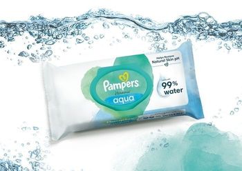 Lot de 9 paquets de Lingettes  Pampers Harmonie Aqua